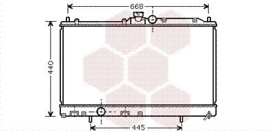 VAN WEZEL Radiaator,mootorijahutus 32002195